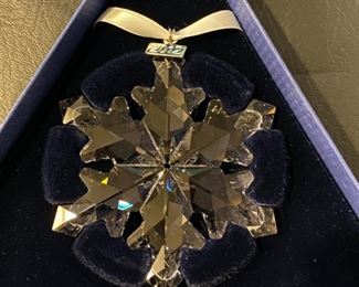 Lot 3311Q.  $110.00.  Swarovski 2012, Crystal Snowflake Ornament		