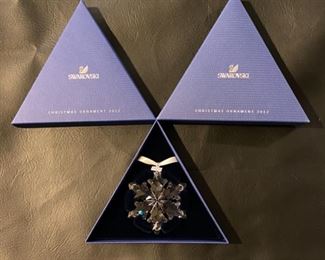 Lot 3311Q.  $110.00.  Swarovski 2012, Crystal Snowflake Ornament		