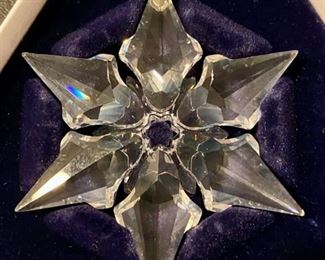 Lot 3311F.  $125.00.  Swarovski 2000, Crystal Snowflake Ornament		  