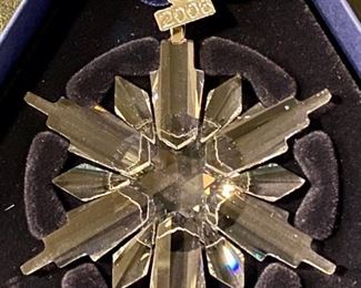Lot 3311L. $50.00.  Swarovski 2006 Crystal Snowflake Ornament		