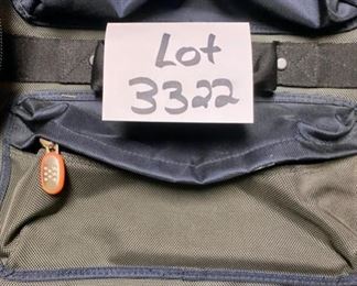 Lot 3322 $25.00  Eddie Bauer portable duffle suitcase	30" H x 17" W x 10" D	