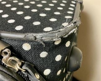 Lot 3323  $40.00 Polka Dot 3 pc. Luggage set by Bueno		Shown some damage to rim 