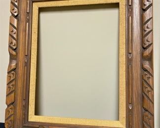 Lot 3324  $40.00  2 Nice Wooden Frames, Matching      1. 19.5 x 24".   	
