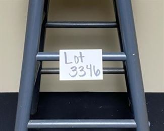 Lot 3346 $20.00  Nice Stool with Flat top (could be used as a side table too) 24"tall  (15"W x 15"D at base), Seat is 12" diameter 