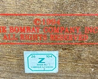 Lot 3354B. $28.00. 1994 Bombay Co Desk Sorter (12"L x 5"w x 6"h) and 3 tier wire document storage with a cool industrial vibe (15"L x 11"w x 10"h). 		