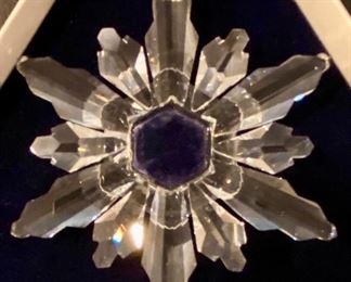 Lot 3311D.  $125.00.  Swarovski 1998, Crystal Snowflake Ornament		