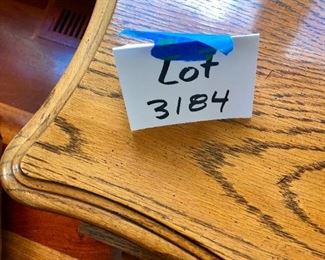 Lot 3184. $250.00   Vintage Hekman 3 drawer oak chest w/rounded lines and antique brass pulls. 18"D x 30"W x 25"H	 Dovetailed construction.  So cute Bombe style!