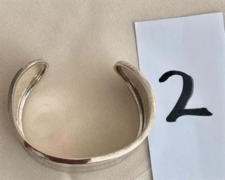 $40.00.   High polished sterling silver cuff bracelet. Excellent condition