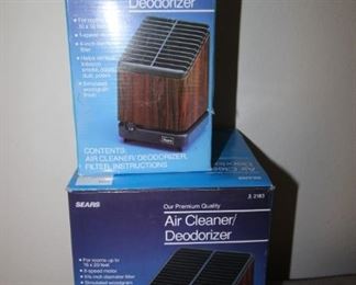 $10. Small air cleaner/deodorizer.                                              $15. Medium air cleaner/deodorizer, both new in boxes.                                                     