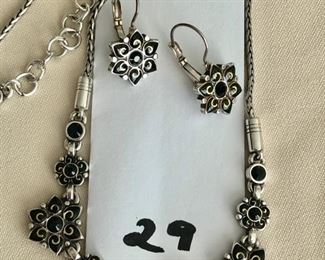 $20.00.    BRIGHTON reversible set of necklace and earrings