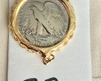 $10.00.   1943 rhodium plated half dollar.  Four (4). available.