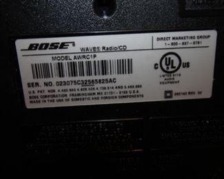 $250. Bose Wave Radio/CD and Docking Station.