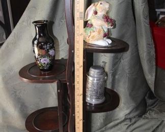 50% Off. Now $20.                                                                           $40. Antique folding portable shelves. 35 inches tall.