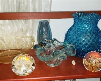 Decorative Glass-Vases, Paperweights, Bowls