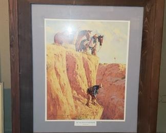 Signed Russell Houston Framed Picture
