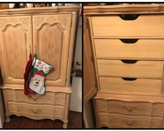 White Washed Country Chest
