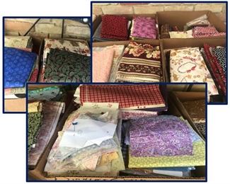 Shelves and Shelves of beautiful Quilting Squares and Fabric