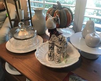 White Serving Pieces