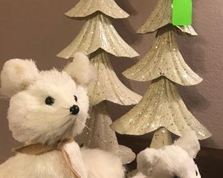 White Bears and White Christmas Trees