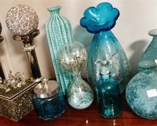 Aqua Blue Decorative Items 