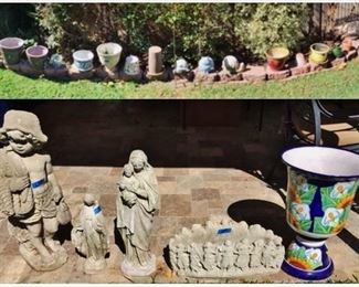 Outdoor Pottery and Yard Art