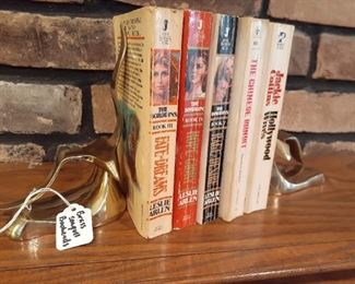 08 brass bookends