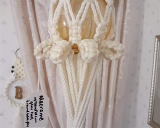 hanging macrame table