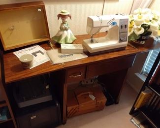 Kenmore sewing machine and sewing cabinet