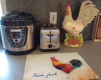 Toaster, Cooker, Glass Counter Saver, Chicken