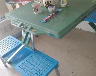 Tailgate Fold Up Table & Benches + Dog Goodies