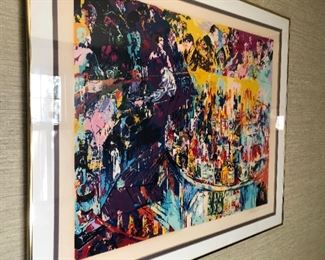 Leroy Neiman - Toots Shor Bar - signed and numbered - 243/300, matted and framed - $1500