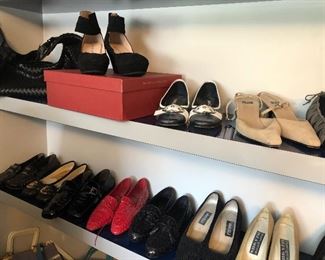 Extensive collection of women's shoes:  Designer's:  Yves Saint Laurent, Stuart Weitzman, Michael Kors, and MORE! - size 7. 5 - 8.5