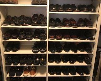 EXTENSIVE collection of men's shoes:  Ferragamo, Bally, Gucci, Johnston & Murphy, Puma, Polo and more! size 8.5 - 9 M
