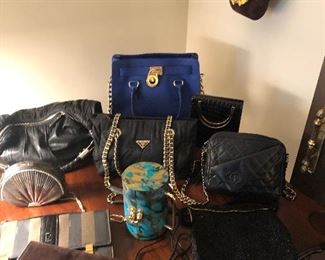 Designer purses:  Gucci, Prada, Channel, Michael Kors, Fendi, Sorial and more!