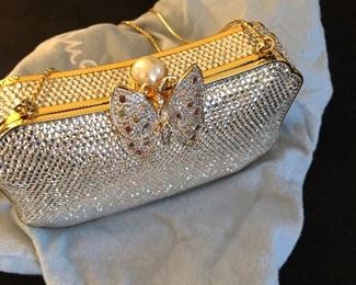 Judith Leiber clutch with Swarovski crystals - $1200 