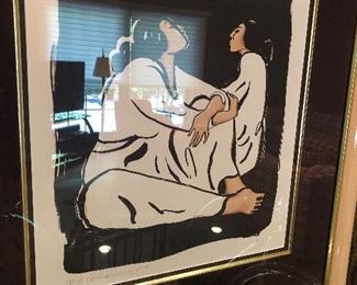 R. C. Gorman - signed in pencil - (31 x 33) matted and framed - $900