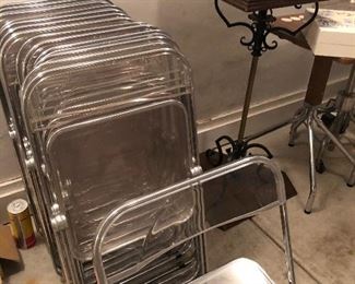 Acrylic folding chairs - $15 each, or 12 for $150