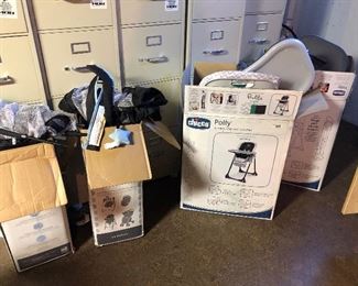 Chicco highchairs - 2 - like new $75 each , and Gracco pack and play - 2 like new $40 each