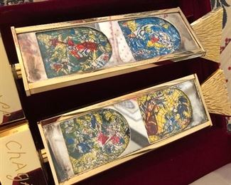 Chagall brass candleholders - numbered $400