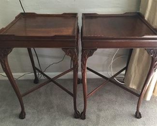 Matching side tables.
