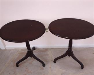 Matching round tables.