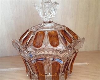 Beautiful glass container.