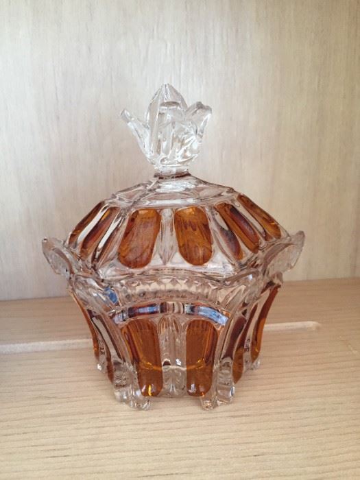 Beautiful glass container.