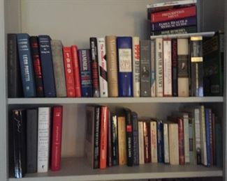 Selection of books.