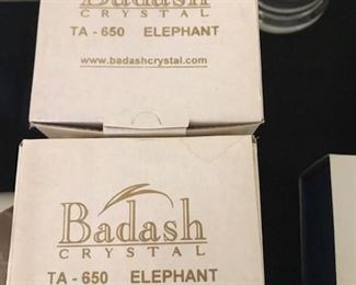 Badash crystal elephants.