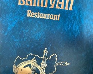 Menus and placemats from the former Bamiyan Restaurant.
