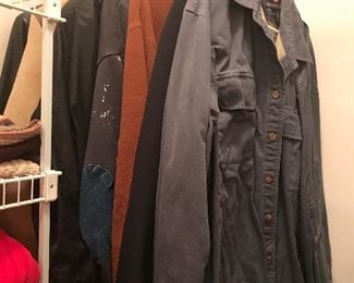 Men’s jackets and clothing 