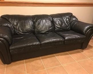 Leather couch 