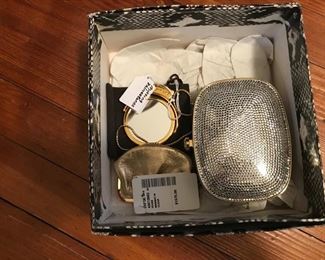 Judith Leiber purse with accessories & box