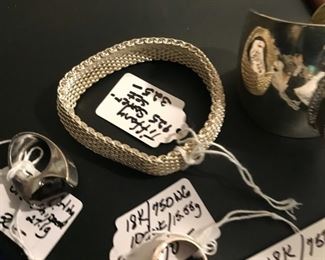 Tiffany mesh sterling bracelet